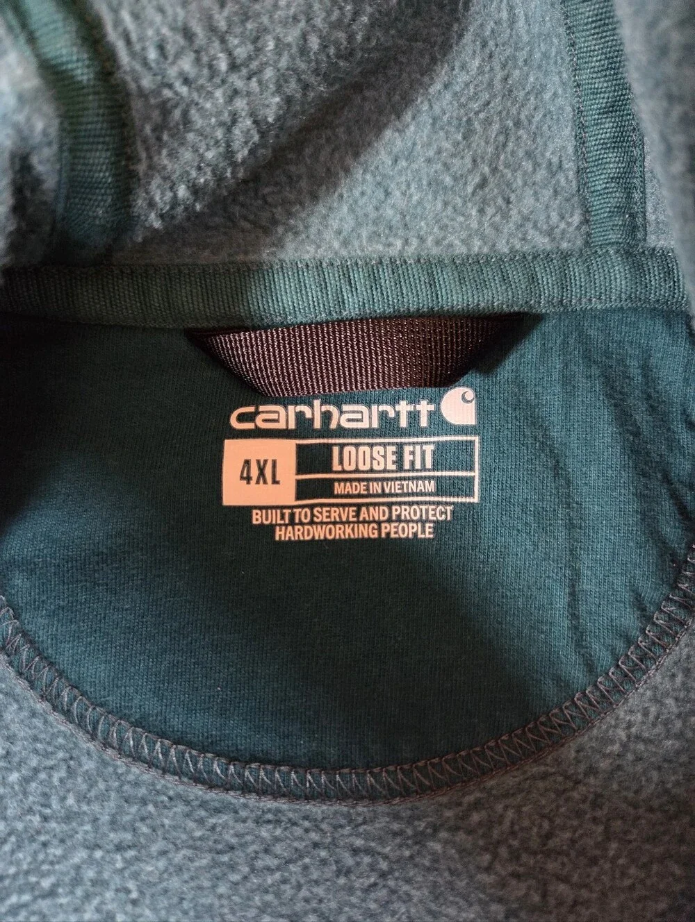 Carhartt Men’s 4XL Loose Fit Hoodie Teal Green Pullover Sweatshirt K288 H67